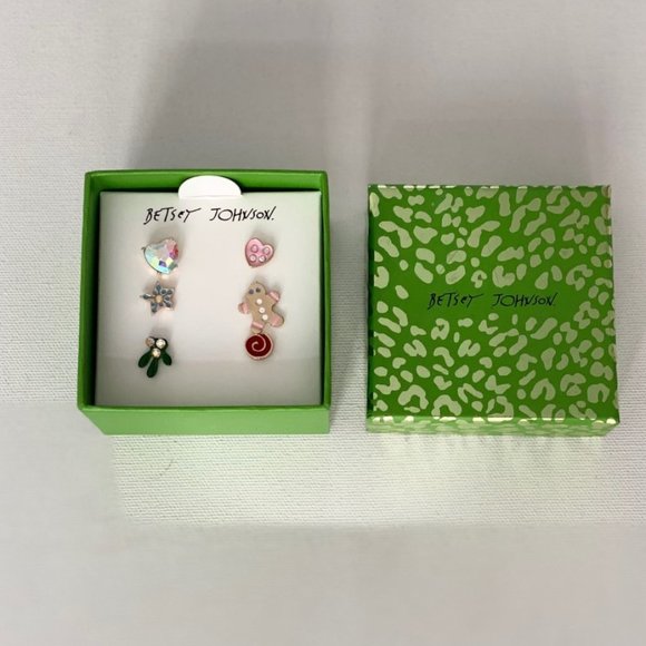 Betsey Johnson  Assorted Holiday Earrings - Picture 1 of 1